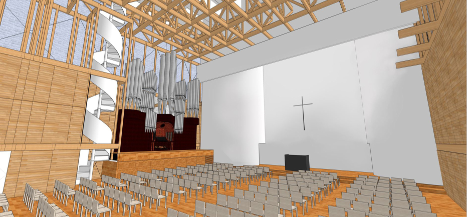 同志社大学礼拝堂コンペ案 (2)